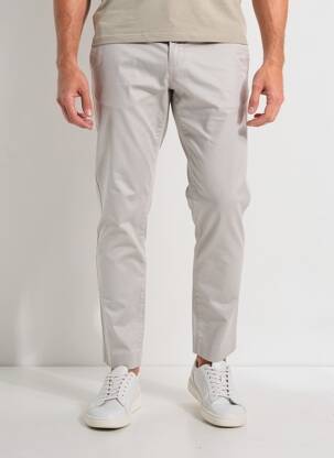 Pantalon chino stretch taille normale gris LCDN homme