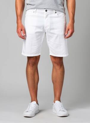 Bermuda tissage denim taille normale blanc LCDN homme