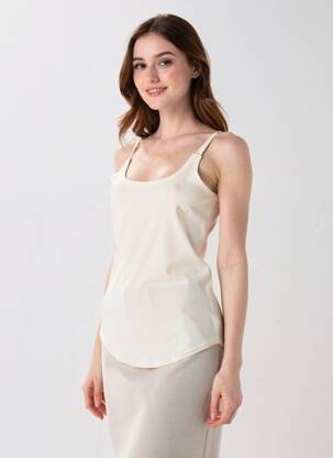 Débardeur stretch sans manche beige PUMA femme