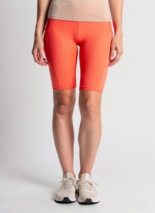 Cycliste stretch taille normale orange ONLY femme