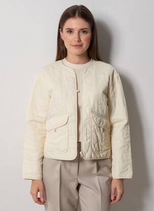 Veste casual col rond beige ONLY femme