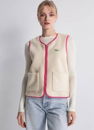 Gilet sans manche coupe droite rose ONLY femme