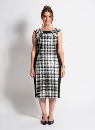 Robe mi-longue sans manche sans manche noir JOSEPH RIBKOFF femme