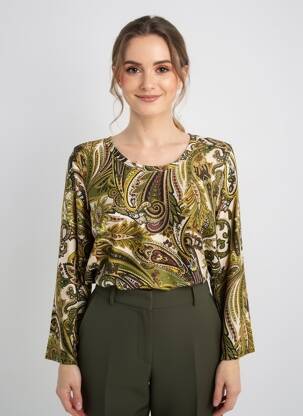 T-shirt manches 3/4 manches 3/4 jaune BETTY BARCLAY femme