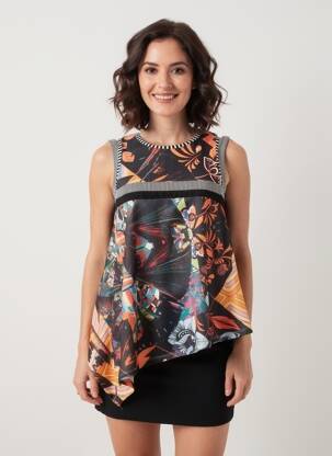 Top sans manche sans manche noir EROKE femme