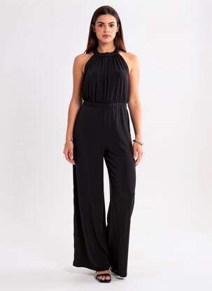 Combi-pantalon fermeture zippée au dos sans manche noir MY LITTLE PRINCESS femme