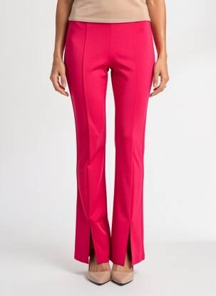 Pantalon flare stretch taille normale rose FRANK LYMAN femme