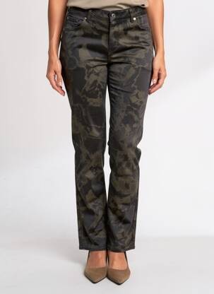 Pantalon slim stretch taille normale noir RENHSEN femme