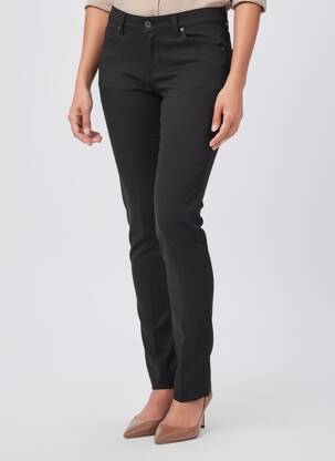 Pantalon slim taille basse taille basse noir RENHSEN femme