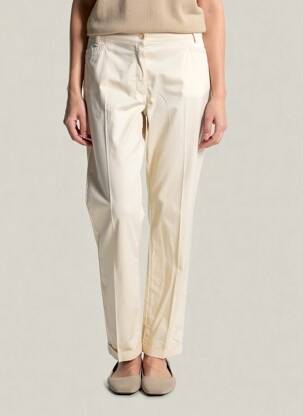 Pantalon chino stretch taille normale beige RAFFAELLO ROSSI femme