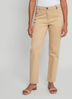 Pantalon droit stretch taille normale beige BETTY BARCLAY femme