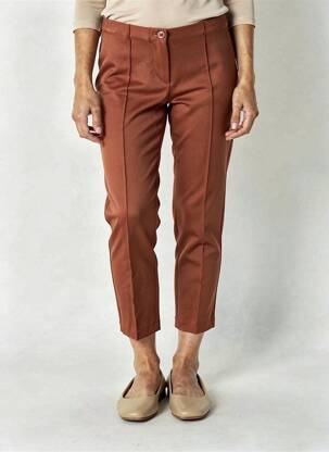 Pantalon 7/8 taille à pinces taille normale orange ATELIER GARDEUR femme