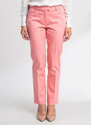Pantalon chino tissage popeline taille normale rose BETTY BARCLAY femme