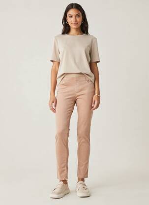 Jegging stretch taille normale rose MARC CAIN femme