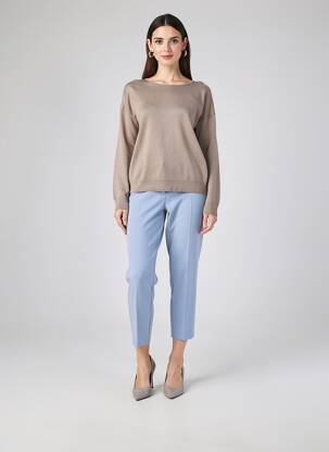 Pantalon 7/8 taille à pinces taille normale bleu PENNYBLACK femme