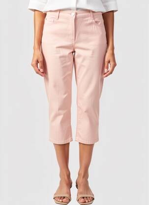 Pantacourt tissage popeline taille normale rose BETTY BARCLAY femme