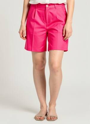 Short fermeture zippée sous rabat boutonné taille normale rose DAPHNEA femme