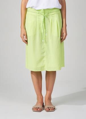 Jupe mi-longue coupe droite vert MARC CAIN femme