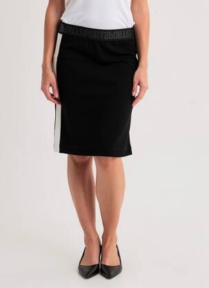 Jupe mi-longue taille normale noir MARC CAIN femme