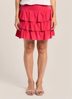 Mini-jupe taille normale rose CRISTINA GAVIOLI femme