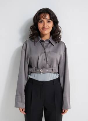 Veste casual poches gris GARCONNE femme