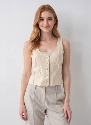 Gilet sans manche doublure or LA PETITE ETOILE femme