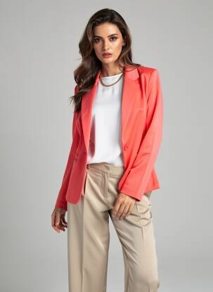 Blazer poches rose ICHI femme