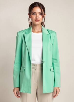 Blazer poches vert ICJHI femme