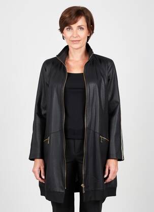 Veste casual poches noir FRED SABATIER femme