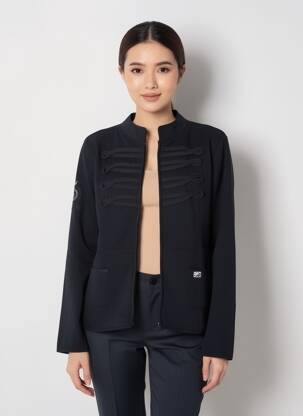 Veste casual poches noir BLACK WELLIS femme