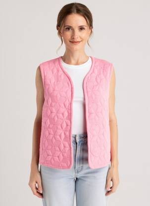 Gilet sans manche poches rose MAISON 123 femme