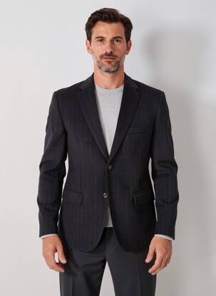 Blazer finition intérieure doublée noir BUGATTI homme