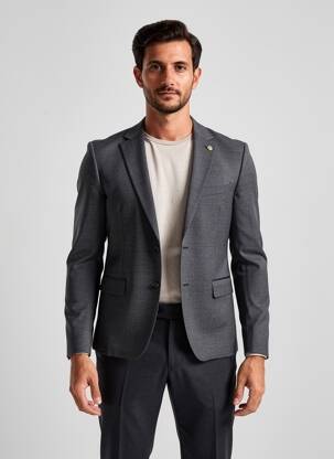 Blazer finition intérieure doublée gris SAINT HILAIRE homme