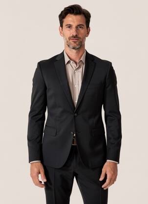 Blazer finition intérieure doublée noir SAINT HILAIRE homme