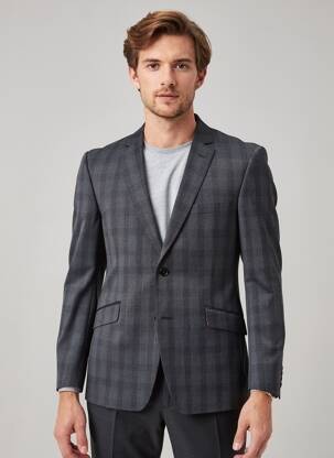 Blazer finition intérieure doublée noir SAINT HILAIRE homme