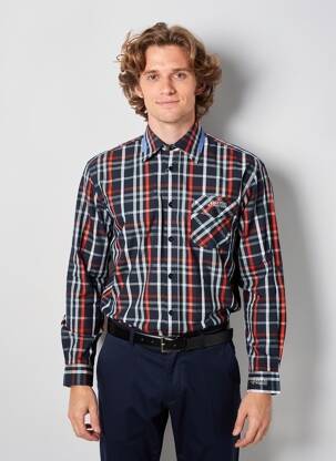 Chemise manches longues poches bleu COMPTOIR DU RUGBY homme