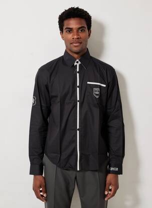 Chemise manches longues coupe cintrée noir COMPTOIR DU RUGBY homme