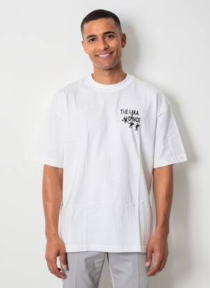 T-shirt coupe droite manches courtes blanc CLOUD'S homme