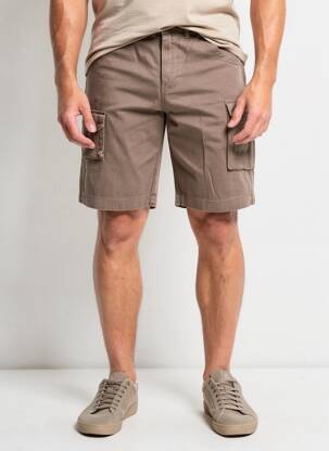Bermuda tissage popeline taille normale marron COMPTOIR DU RUGBY homme