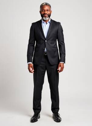 Costume de ville manches longues noir CHRISTIAN LACROIX homme