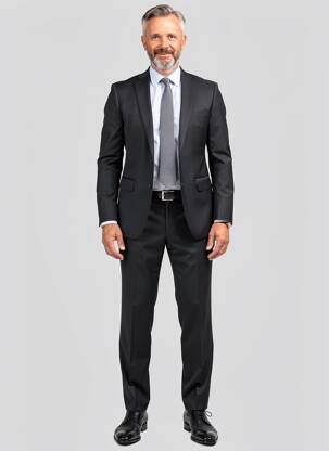 Costume de ville manches longues noir CHRISTIAN LACROIX homme