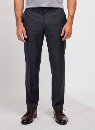 Pantalon slim stretch taille normale bleu BRUNO SAINT HILAIRE homme