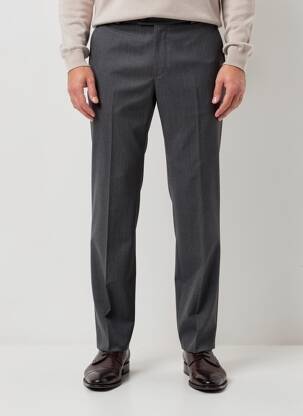 Pantalon droit tissage chiné taille normale gris SAINT HILAIRE homme