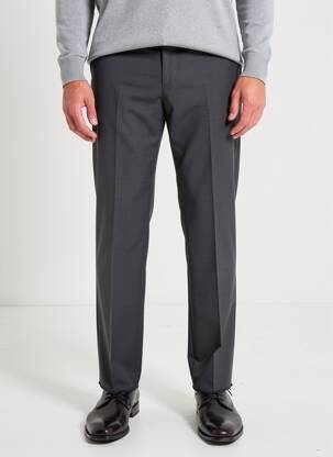 Pantalon droit tissage chiné taille normale gris SAINT HILAIRE homme