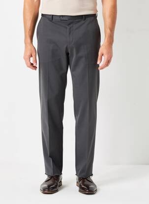 Pantalon droit tissage popeline taille normale noir SAINT HILAIRE homme