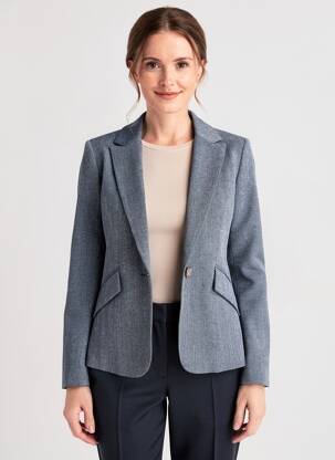 Blazer poches bleu EVA KAYAN femme