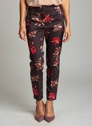 Pantalon slim taille haute taille haute noir KOCCA femme