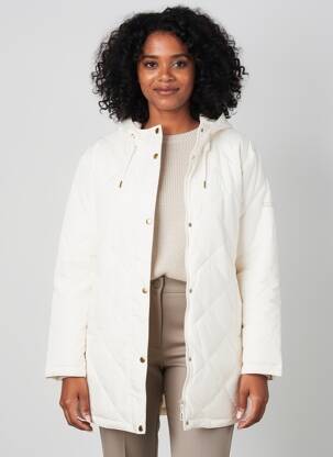 Doudoune poches a capuche beige SAINT JAMES femme