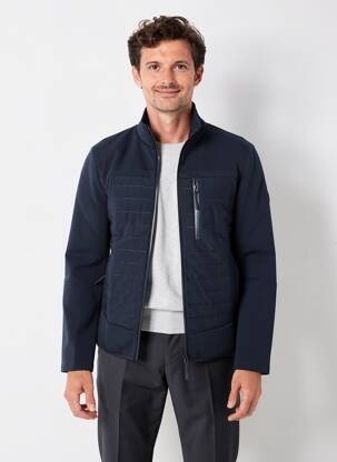 Veste casual poches bleu BERMUDES homme