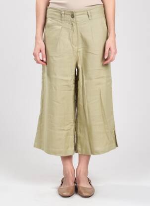 Pantacourt taille haute taille haute vert SAINT JAMES femme